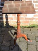 Georgian mahogany tripod occasional table