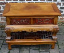 Small Oriental side table L80cm D42cm H65cm