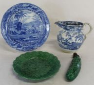 Spode blue & white plate 