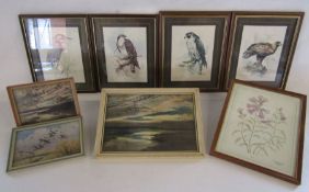A selection of prints to include Peter Scott 'Brent Geese Flighting', 'Taking to wing' and 'Greylags