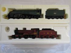 Hornby 00 gauge trains R2784X Mallard 60022 & R3063 LMS 1000