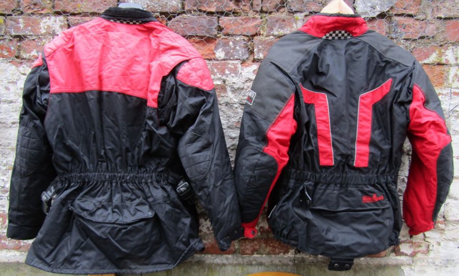 Collection of motorbike clothing to include Frank Thomas Aqua suit XXL, Motoline textile jacket with - Image 3 of 3