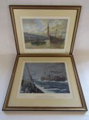 2 Limited Edition Grimsby Fishing prints - 'Sou'wester Weather' signed Adrian Thompson 241/500
