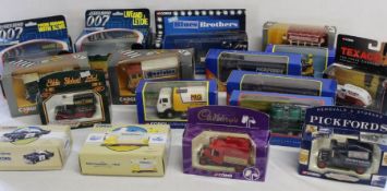 Approximately 17 boxed Corgi die cast vehicles including Double Deck Tram 97269 & Chevrolet