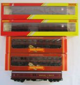 Hornby 00 gauge coaches -  R4352 Brake 2nd class coach, R.475 brake 3rd coach, R.474 composite coach