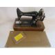 5 arm ornate metal electric hanging chandelier, manual Singer sewing machine and a wooden Oriental - Image 2 of 8