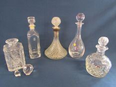 Collection of glass decanters