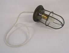 Brass framed bulk head light