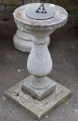 Concrete sundial