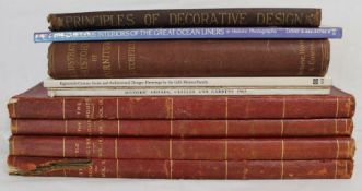 4 volumes of The House, Illustrated History of Furniture by Frederick Litchfield London 1899, The