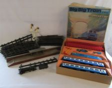 Collection of vintage train track possibly 0 guage, Tri-ang Big Big Train action set 'Express