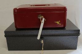 Metal cash box & safety deposit box