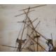 Model of a galleon for restoration L81cm - Image 4 of 5