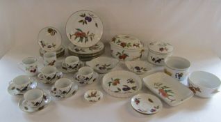 Royal Worcester 'Evesham' part dinner service and serving dishes
