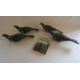 Hand made wooden pigeon decoys and A.E.B Johnson book Shooting Wood Pigeon - Image 1 of 8