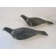 Hand made wooden pigeon decoys and A.E.B Johnson book Shooting Wood Pigeon - Image 3 of 8