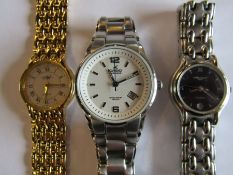 3 Ladies watches - Alfex of Switzerland - Casio Oceanus - Pierre-Nicole