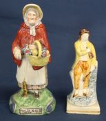 19th century Staffordshire pearlware figure depicting 