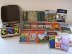 1960's West German Scheidegger 'Princess-matic' manual typewriter with key covers for training,