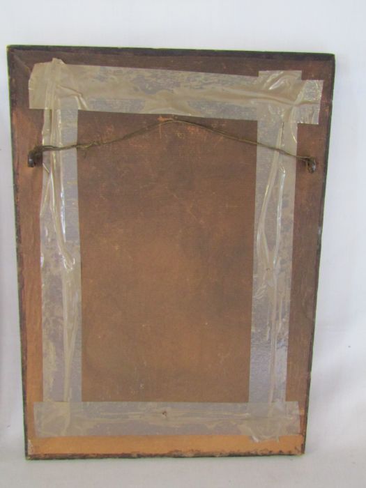 2 framed plaster plaques carved in relief (rear of frames loose) approx. 28.5cm x 40cm (includes - Image 4 of 4