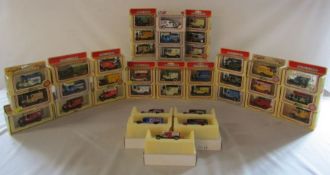 Collection of Lledo Days Gone By cars including Walkers Crisps, Williams Griffin, Yorkshire