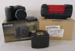 Fujifilm Finepix S2950, Eastman Kodak camera and a battery pack suitable for BOS-36