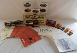 Collection of Lledo Days Gone By cars including triple packs one being the RAF Anniversary