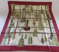 Hermes 'Pasementerie' silk scarf