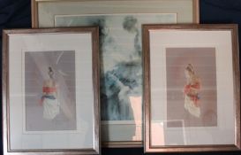 2 framed limited edition signed prints 