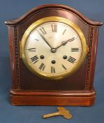 Badisch German bracket clock Ht 29cm