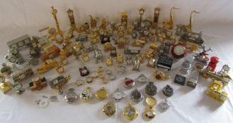 Collection of approx. 100 miniature clocks and pocket watches