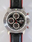Christopher Ward Speedhawk automatic chronograph with quick release butterfly clasp
