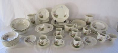 Hunting scene dinner service