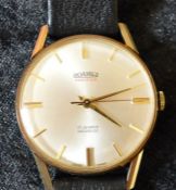 Roamer Premier gents wristwatch in a 9ct gold case