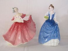 Royal Doulton 'Helen' HN3601 and 'Elaine' HN3307 modelled by Peggy Davis