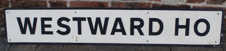 Westward Ho sign (not metal) 132cm wide