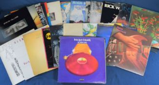 Approximately 48 vinyl LP's including Steve Hillage, Rick Wakeman, White Noise, Peter Baumann, Glenn