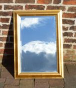 Large gilt framed wall mirror, H79 x W55cm