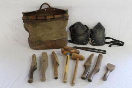 Patterson & Stone Walsall 1945 mail bag and lead lining tools