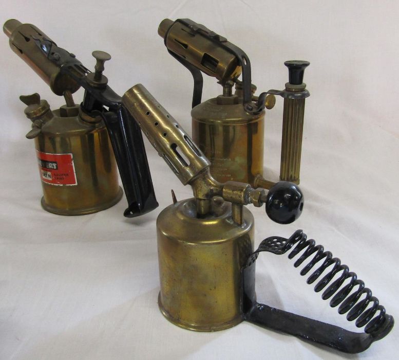 5 Swedish blow lamps, including Sievert, and 2 soldering tools - Image 4 of 5