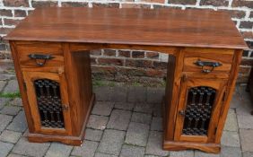Jali wood desk, 131cm x 56cm