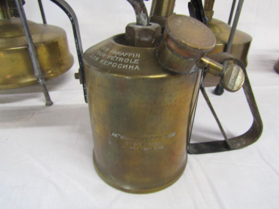 2 large stove burners, including one Swedish and one Portuguese, and 3 oversized Swedish blow lamps - Image 2 of 3