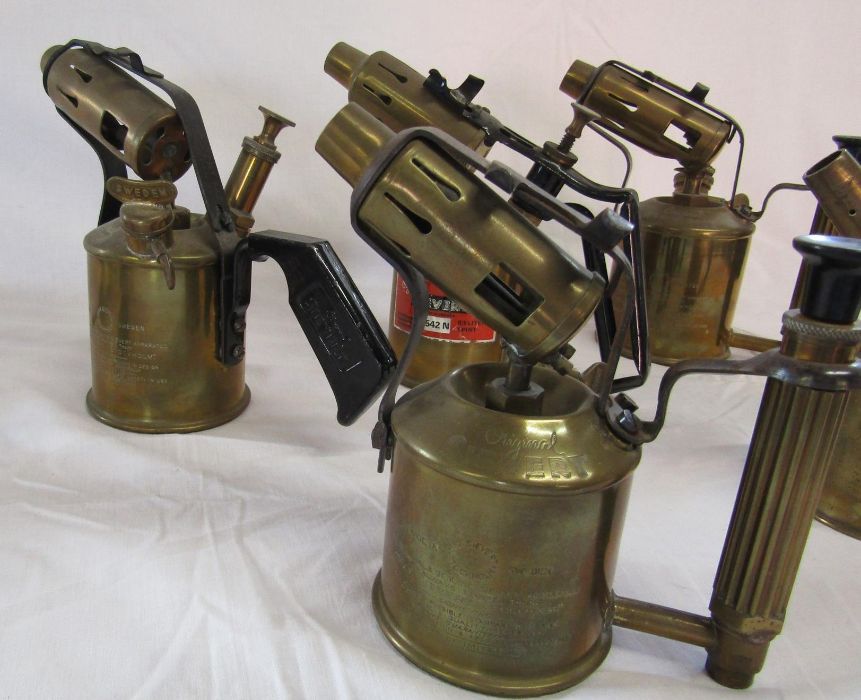 5 Swedish blow lamps, including Sievert, and 2 soldering tools - Image 3 of 5