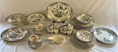 Indian Tree Johnson Bros part dinner and tea service and two other plates