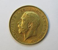 George V 1911 half sovereign
