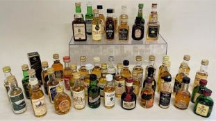 Selection of approximately 50 miniatures, including Buchanan's, Glayva and large quantity of