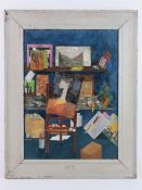 Howard Lloyd Roberts (1879-1935) Welsh Oil on board Inside an artist's studio ( possibly his own)