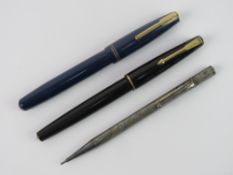 A Parker 17 fountain pen (probably 14ct gold nib - no marks apparent),