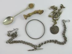 A small quantity of collectables including horses hoof seal, commemorative 'Glastonbury Medallion',