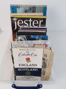 A collection of Rugby programmes including signed programmes,